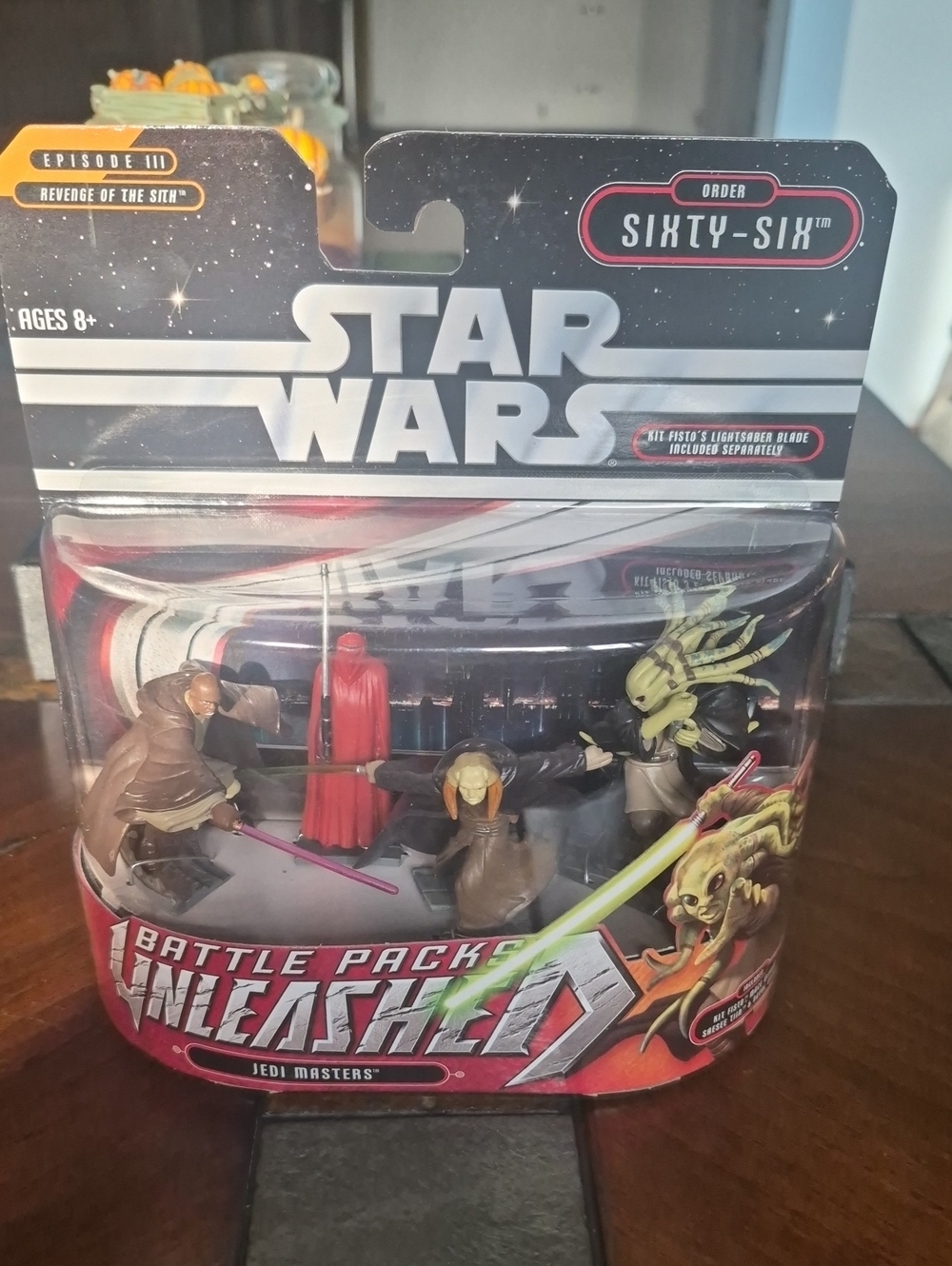 Star Wars Battle Pack Unleashed Jedi Masters Figures - Black, Red, Brown, Green